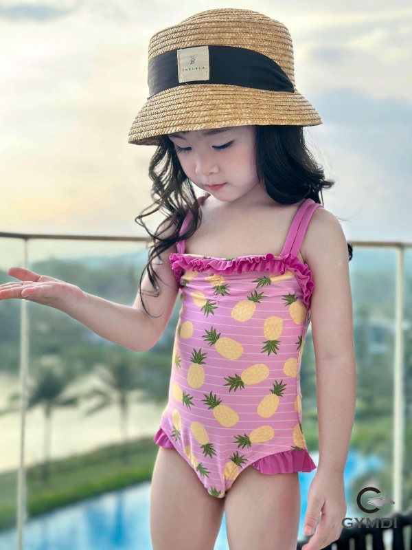 Bộ liền bé gái tím dứa