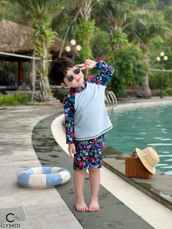 Bộ rời bé trai xanh dương