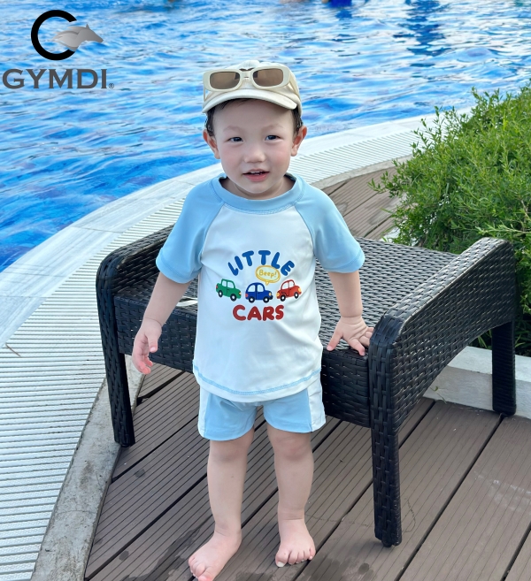 Bộ rời bé trai xanh trắng little cars