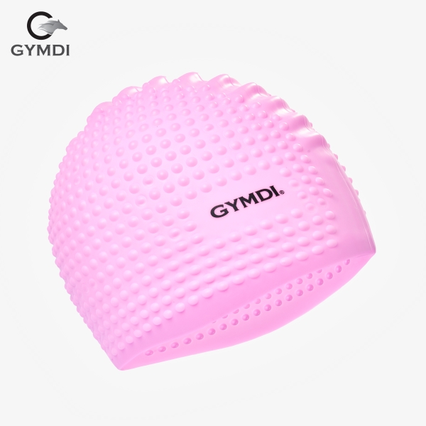 Mũ bơi Gymdi hồng hạt tròn