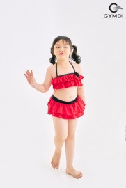 Bikini 2 mảnh bé gái chân váy - đỏ 22185