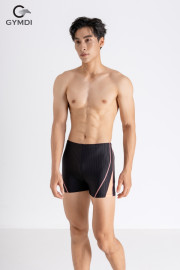 Quần  bơi nam cao cấp đen phối cam