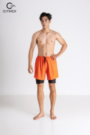Quần đi biển hai lớp cam