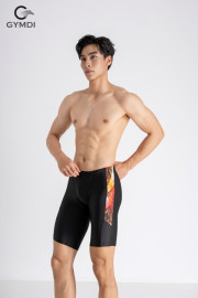 Quần bơi nam cao cấp phối kẻ đỏ