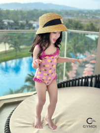 Bộ liền bé gái tím dứa