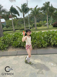 Bộ liền bé gái vàng