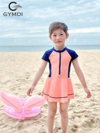 Bộ liền váy bé gái cộc tay 