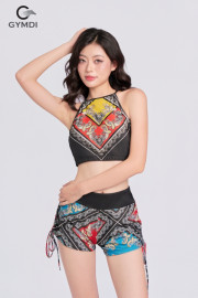 Bikini cạp cao áo yếm quần đùi