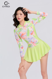 Đồ bơi dài tay liền thân váy 