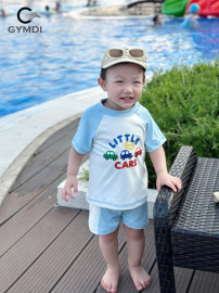 Bộ rời bé trai xanh trắng little cars