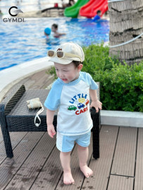 Bộ rời bé trai xanh trắng little cars