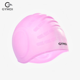 Mũ bơi Gymdi che tai hồng nhạt