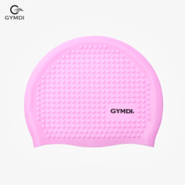 Mũ bơi Gymdi hồng hạt tròn