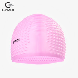 Mũ bơi Gymdi hồng hạt tròn