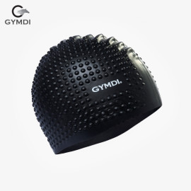 Mũ bơi Gymdi đen hạt tròn