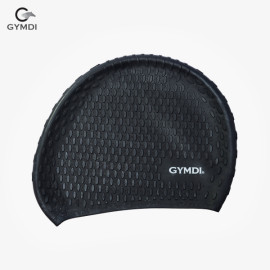 Mũ bơi Gymdi đen hạt dài