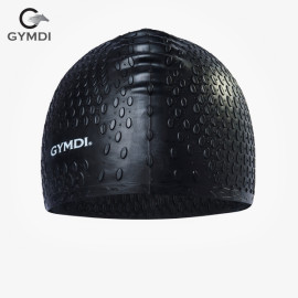Mũ bơi Gymdi đen hạt dài