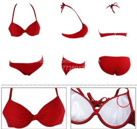 Bikini đỏ cách điệu nơ 