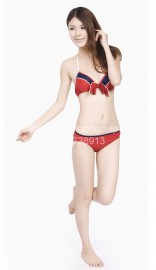Bikini quần đỏ xanh